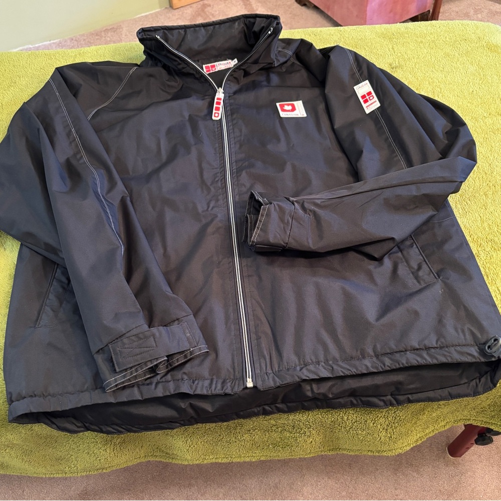 Molson Canadian Black Windbreaker Jacket